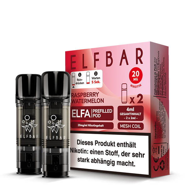 Elfa Pod Raspberry Watermelon 20mg 2 Stk