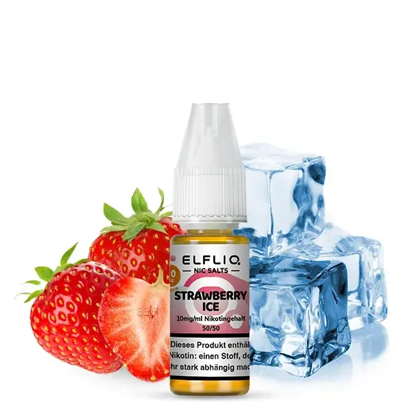 Elfliq Nikotinsalz Liquid 10ml - Strawberry Ice 10mg Elfliq Nikotinsalz Liquid 10ml - Strawberry Ice 10mg