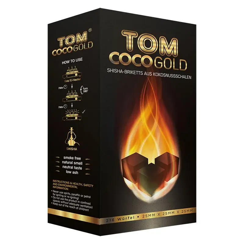 Tom Coco Gold Naturkohle 3 kg (25er)
