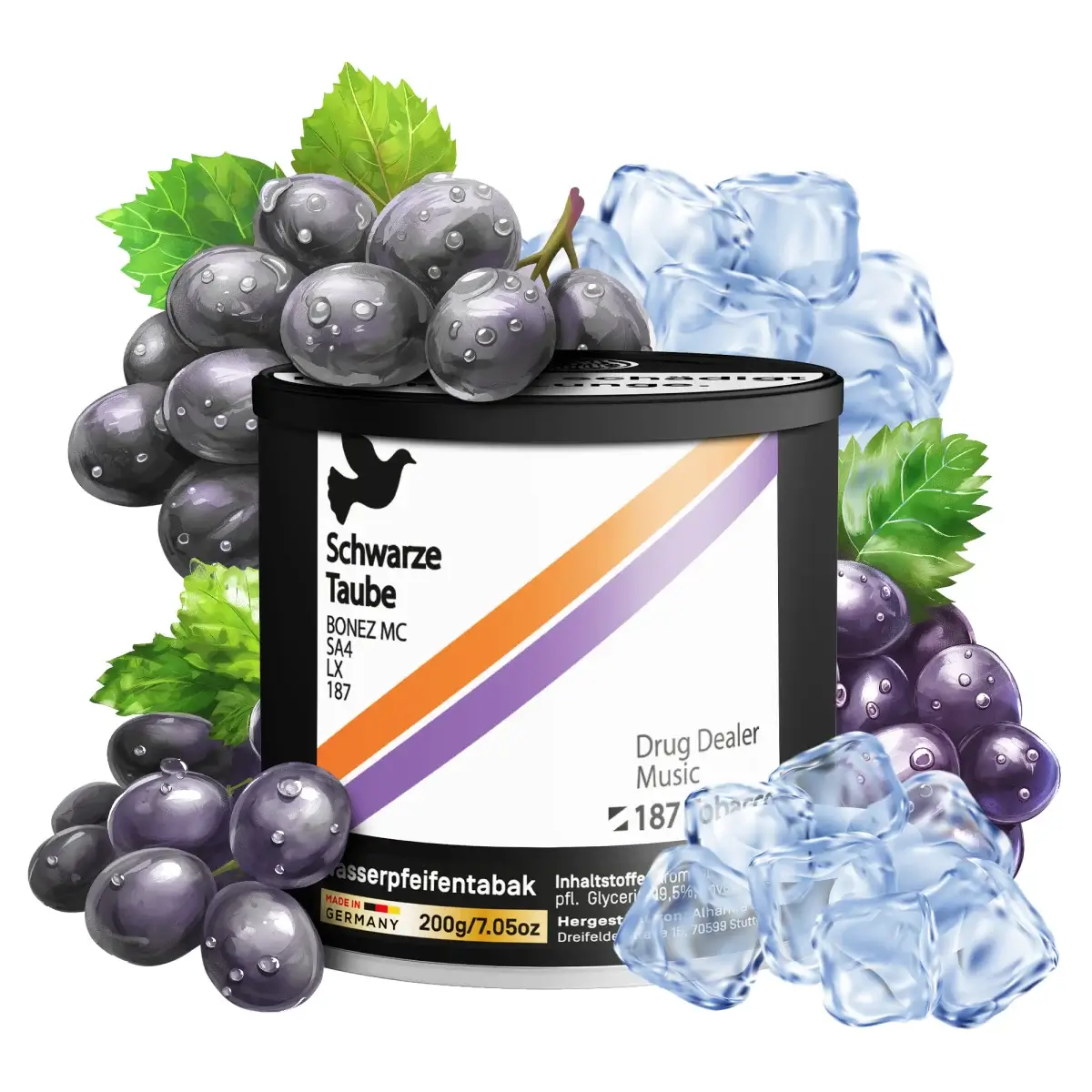 187 Tabak AMG schwarze Taube 200g 187 Tabak AMG schwarze Taube 200g
