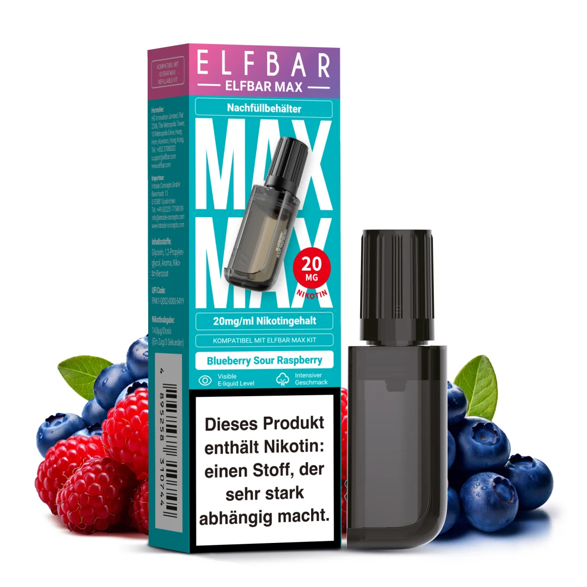 Elfbar MAX Refill Container Blueberry Sour Rasperry