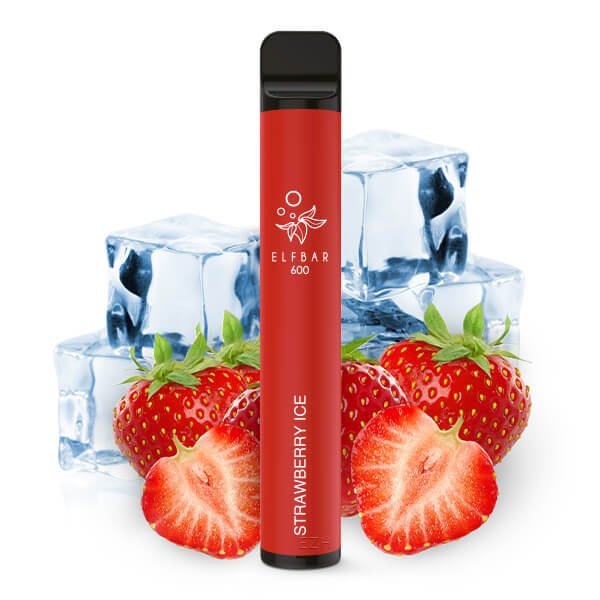Elfbar 600 Einweg E-Zigarette Strawberry Ice 0mg