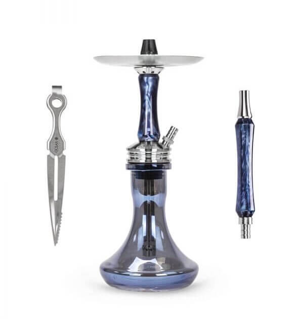 Ocean Hookah Kaif S Small Topas Blue Chrome