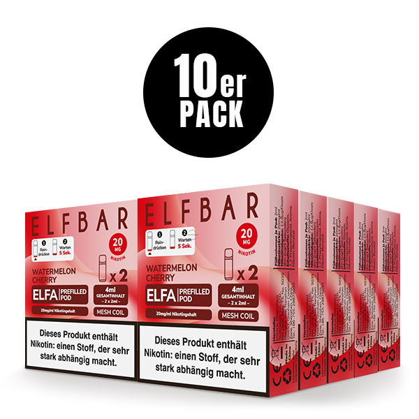 Elfa Pod Watermelon Cherry 20mg 2 Stk Elfa Pod Watermelon Cherry 20mg 2 Stk