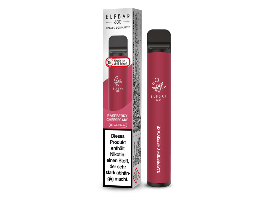 Elfbar 600 Einweg E-Zigarette Raspberry Cheesecake 20mg
