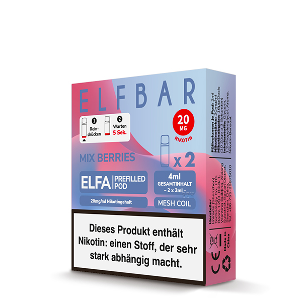 Elfa Pod Mix Berries 20mg 2 Stk
