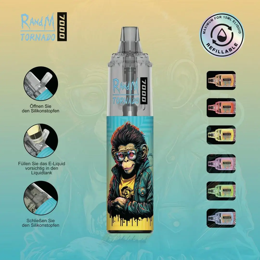 RandM Tornado 7000 Refillable Einweg Vape RandM Tornado 7000 Refillable Einweg Vape