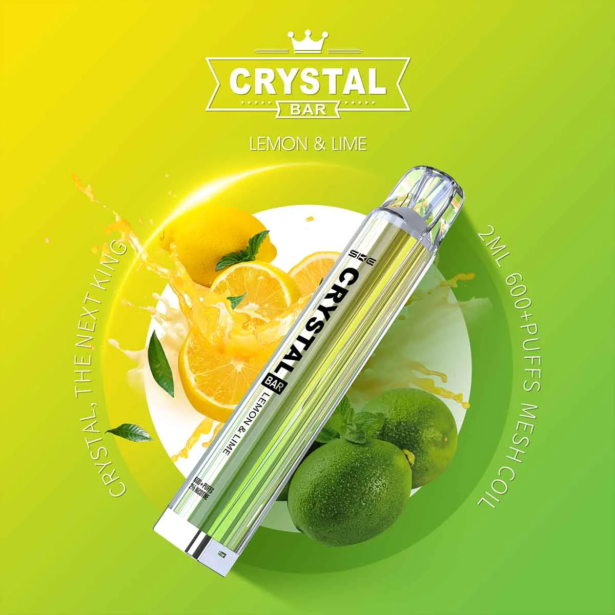 Crystal Bar Vape Lemon Lime