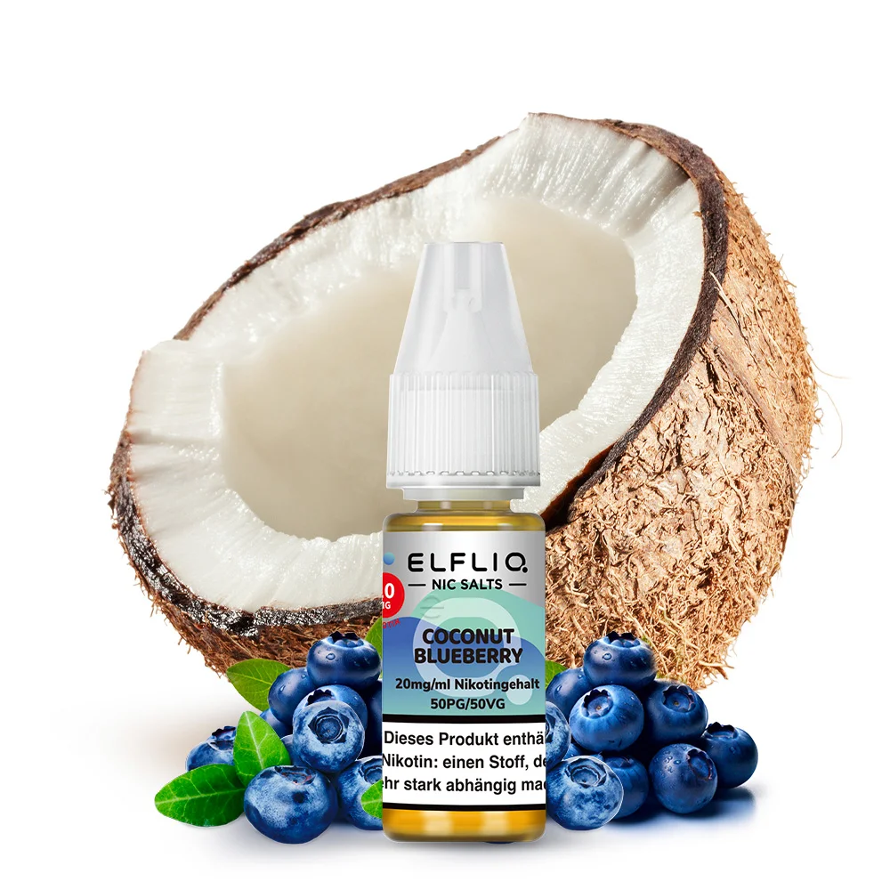 Elfliq Nikotinsalz Liquid 10ml - Coconut Blueberry 20mg
