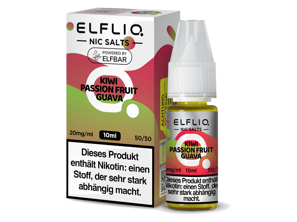 Elfliq Nikotinsalz Liquid 10ml - Kiwi Passionfruit Guave 20mg