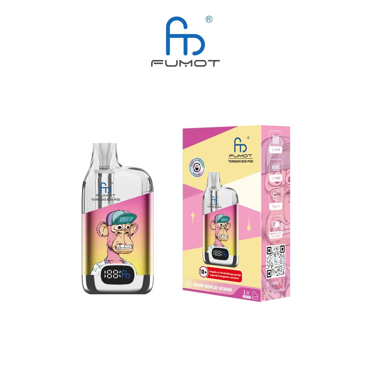 RandM Pod Box Starter Kit - pink gelb