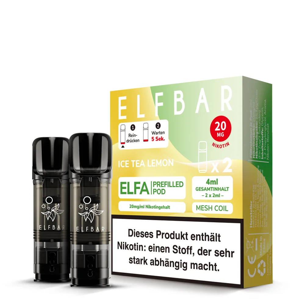 Elfa Pod Ice Tea Lemon 20mg 2 Stk