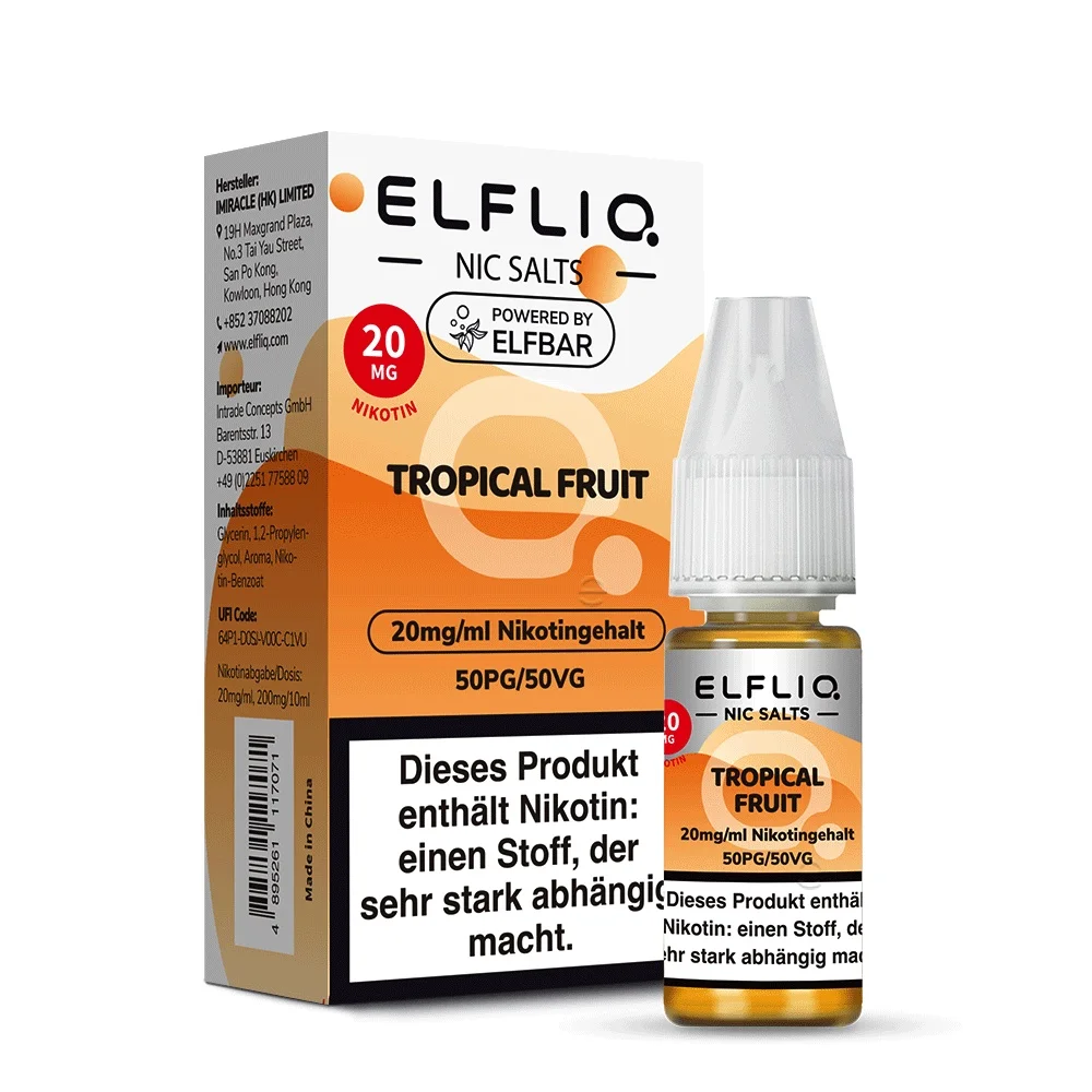 Elfliq Nikotinsalz Liquid 10ml - Tropical Fruit 20mg