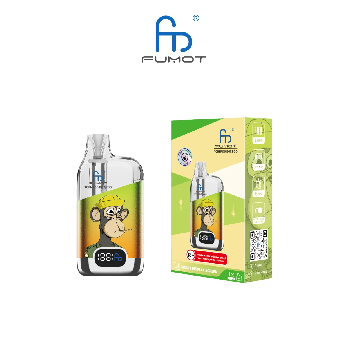 RandM Pod Box Starter Kit - grün orange