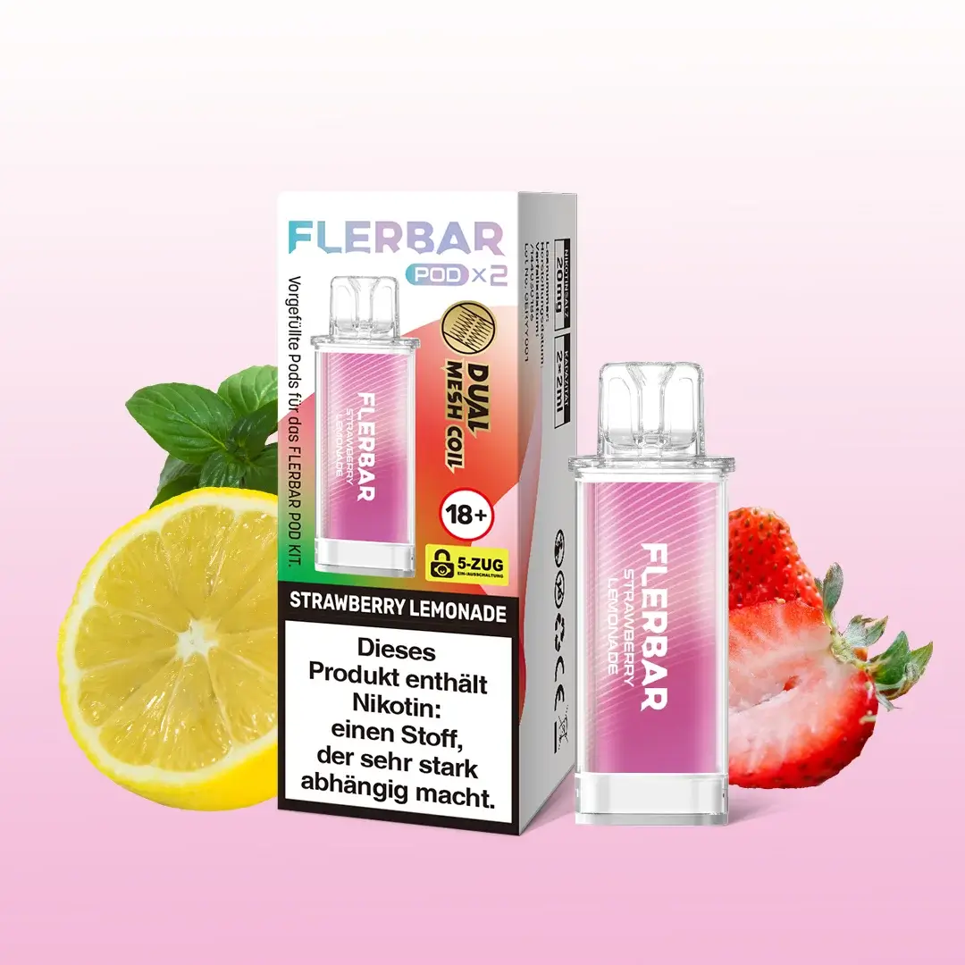 Flerbar Pods Strawberry Lemonade 20mg 2er Pack