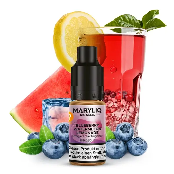 Maryliq Nikotinsalz Liquid 10ml Blueberry Watermelon Lemonade 10mg