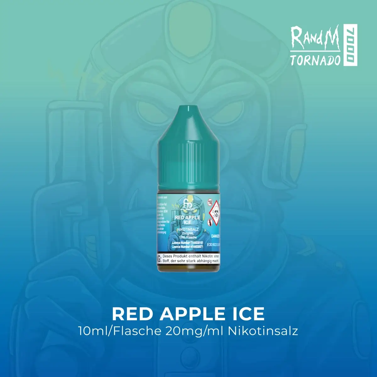 RandM Tornado Liquid 10ml - Red Apple Ice 20mg RandM Tornado Liquid 10ml - Red Apple Ice 20mg