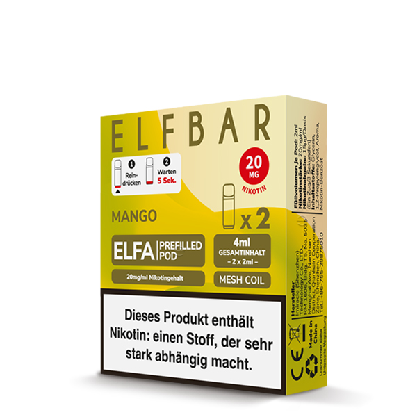 Elfa Pod Mango 20mg 2 Stk