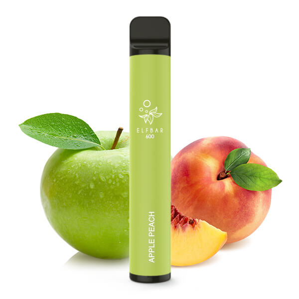 Elfbar 600 Einweg E-Zigarette Apple Peach 0mg