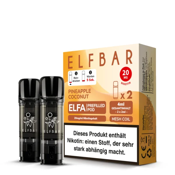 Elfa Pod Pineapple Coconut 20mg 2 Stk