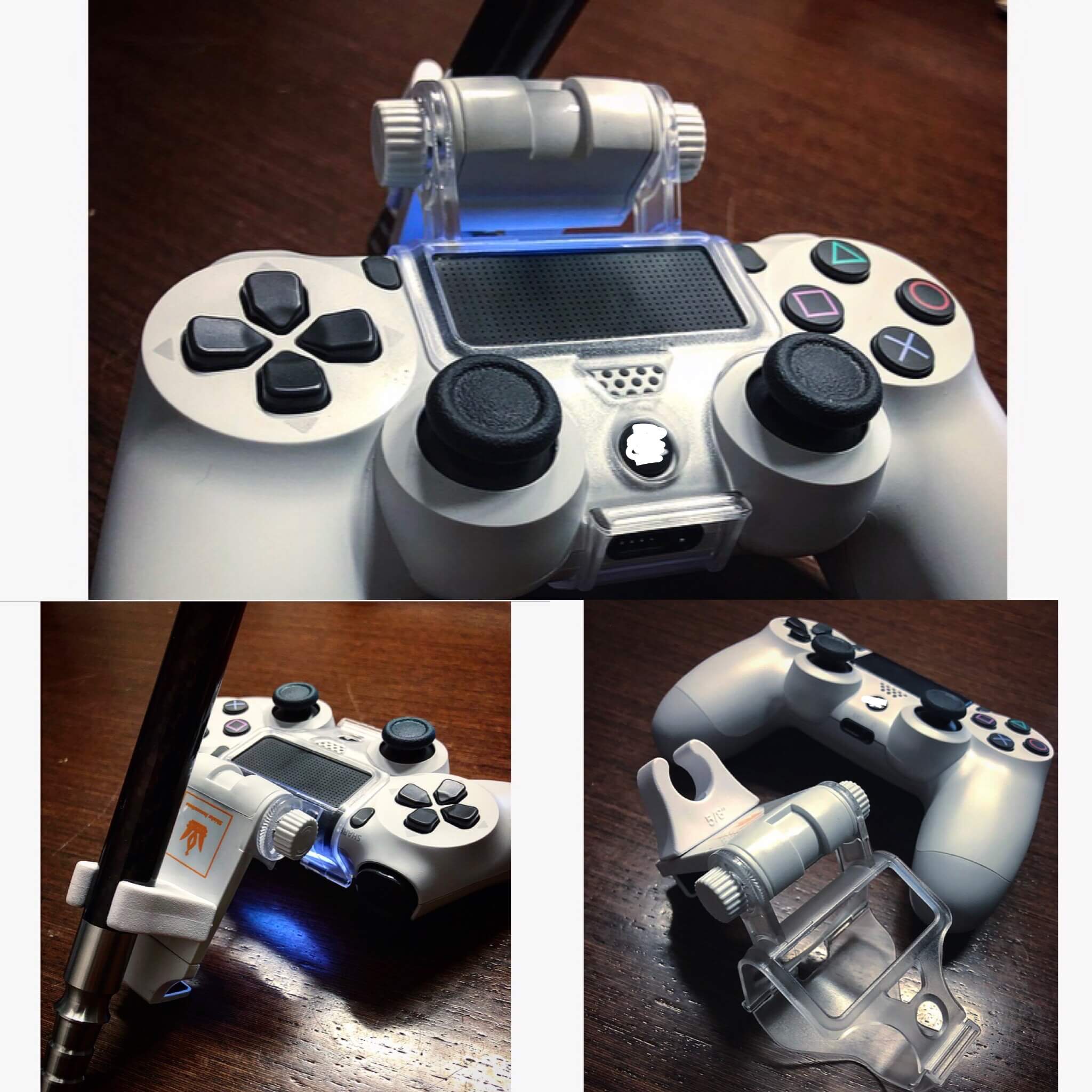 Smoke 'n Play - Schlauchhalter für PS4 Weiß