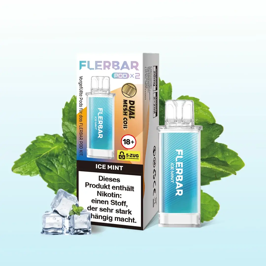 Flerbar Pods Ice Mint 20mg 2er Pack Flerbar Pods Ice Mint 20mg 2er Pack