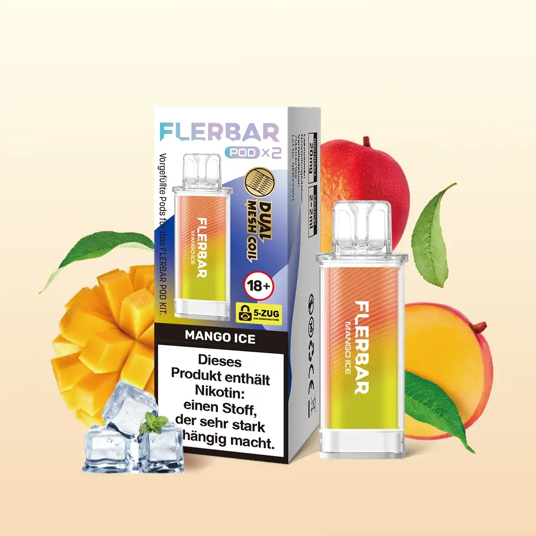 Flerbar Pods Mango Ice 20mg 2er Pack Flerbar Pods Mango Ice 20mg 2er Pack