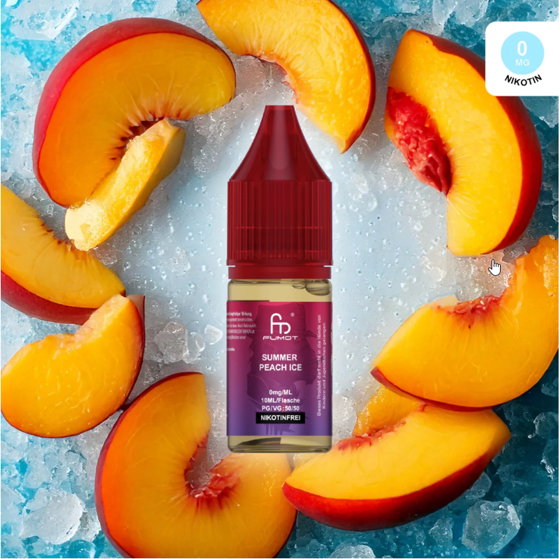 RandM Liquid 10ml - Summer Peach Ice 0mg