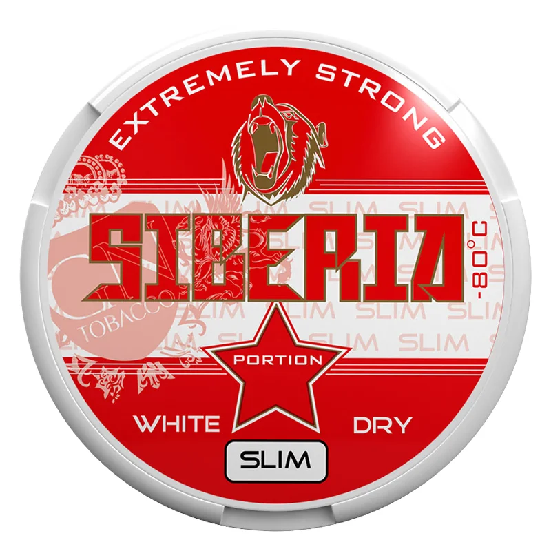 Siberia - 80° Red Strong White Dry Slim Snus