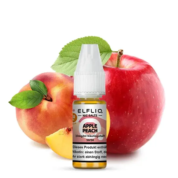 Elfliq Nikotinsalz Liquid 10ml - Apple Peach 10mg Elfliq Nikotinsalz Liquid 10ml - Apple Peach 10mg