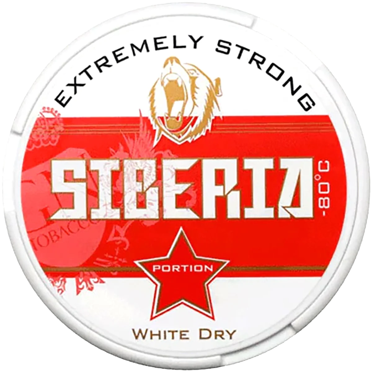 Siberia - 80° Red Strong White Dry Snus