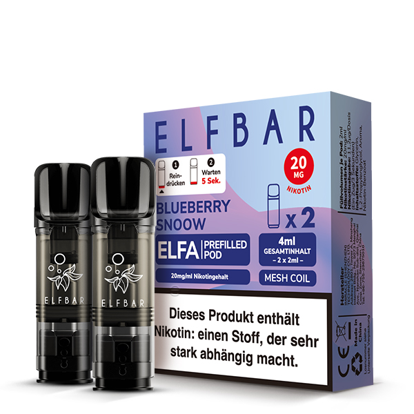 Elfa Pod Blueberry Snoow/Berry Jam 20mg 2 Stk