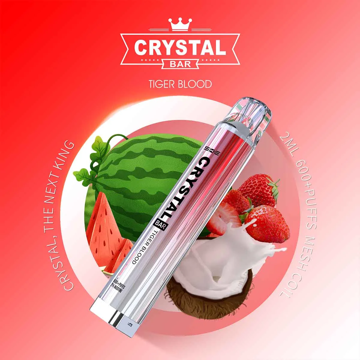 Crystal Bar Vape Tiger Blood Crystal Bar Vape Tiger Blood