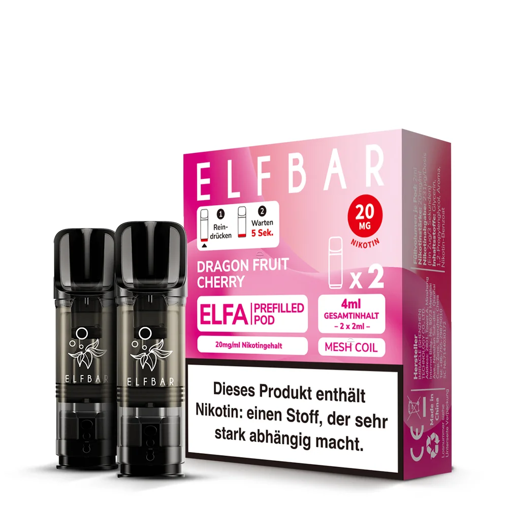 Elfa Pod Dragon Fruit Cherry 20mg 2 Stk *Neu*