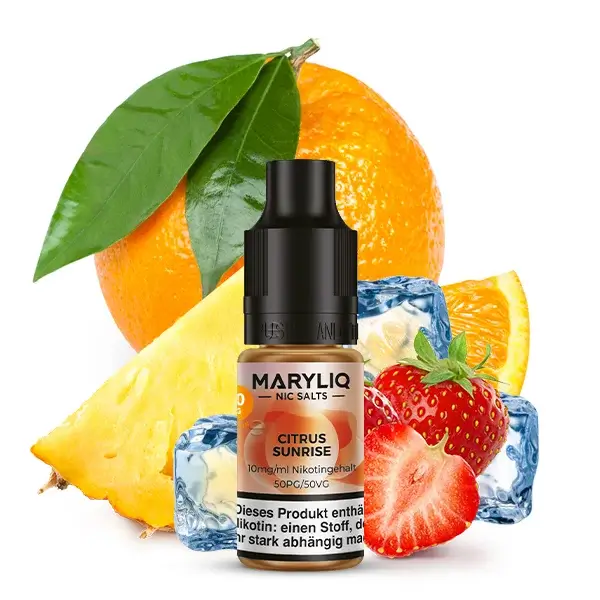 Maryliq Nikotinsalz Liquid 10ml Citrus Sunrise 10mg Maryliq Nikotinsalz Liquid 10ml Citrus Sunrise 10mg