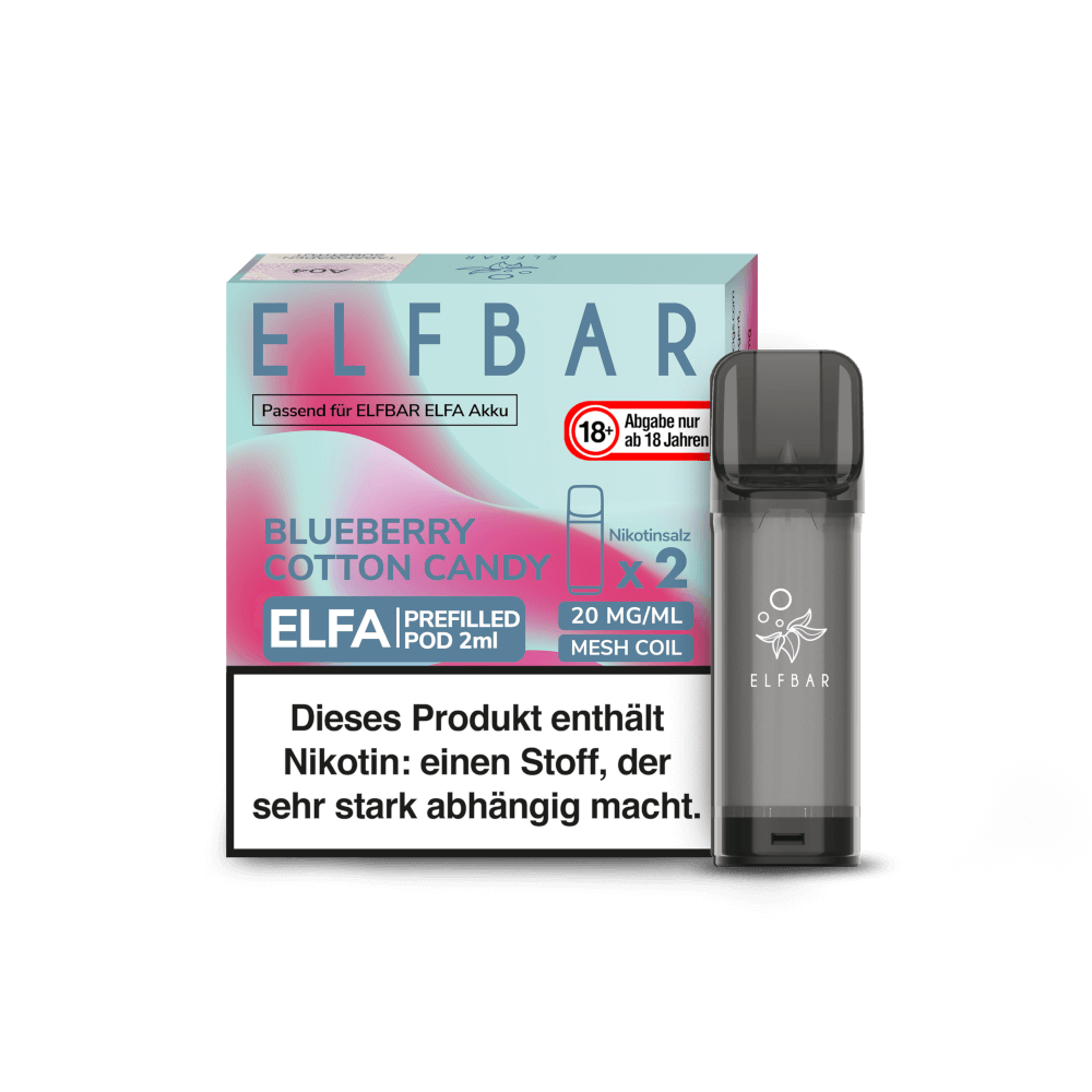 Elfa Pod Blueberry Cotton Candy 20mg 2 Stk
