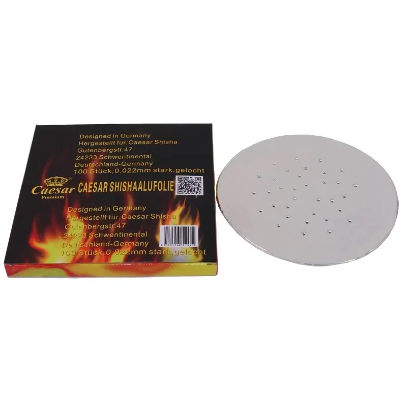 Caesar Alufolie 12cm 100 Stück gelocht Caesar Alufolie 12cm 100 Stück gelocht