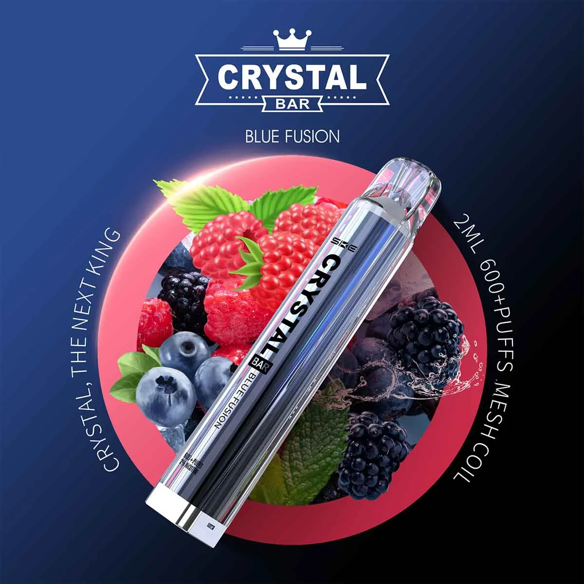 Crystal Bar Vape Blue Fusion Crystal Bar Vape Blue Fusion