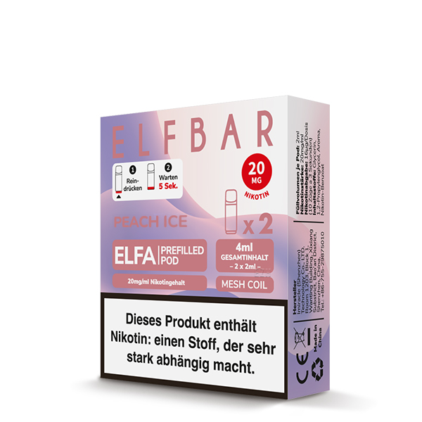 Elfa Pod Peach Ice 20mg 2 Stk