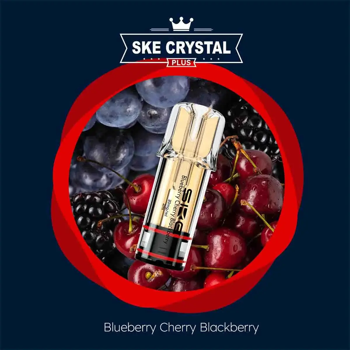 Crystal Plus Pods Blueberry Cherry Blackberry 20mg 2er Pack