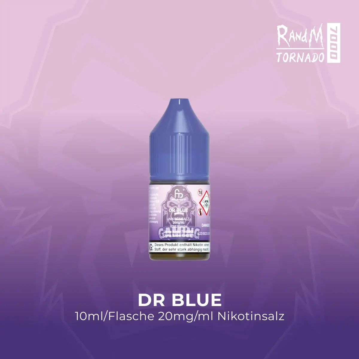 RandM Tornado Liquid 10ml - Dr. Blue 20mg RandM Tornado Liquid 10ml - Dr. Blue 20mg