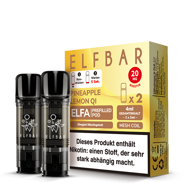 Elfa Pod Pineapple Lemon Qi 20mg 2 Stk
