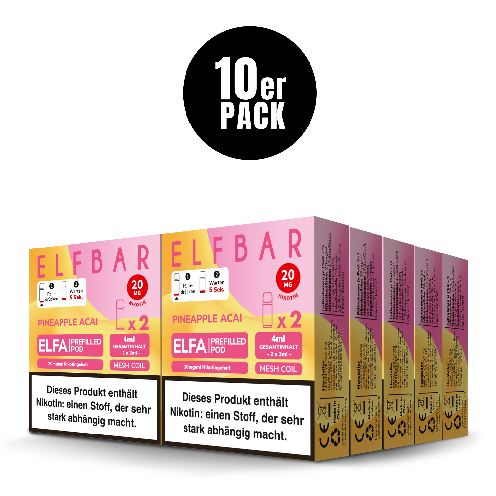 Elfa Pod Pineapple Acai 20mg 2 Stk Elfa Pod Pineapple Acai 20mg 2 Stk