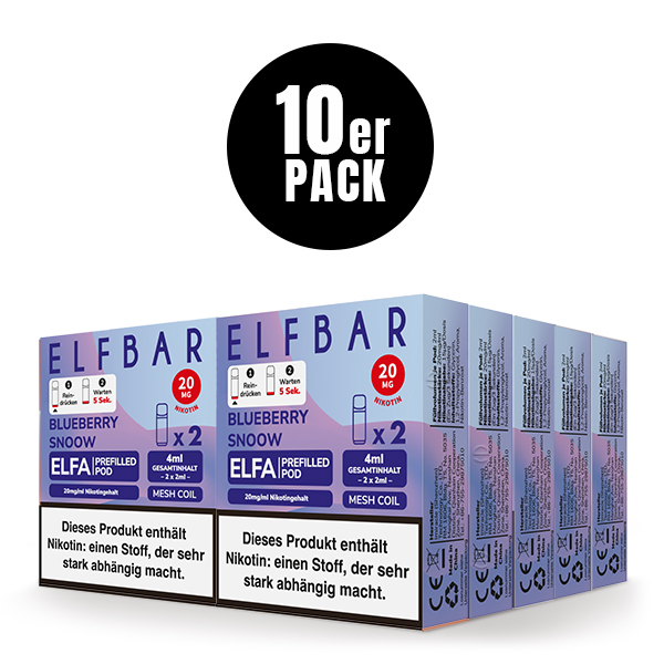 Elfa Pod Blueberry Snoow/Berry Jam 20mg 2 Stk