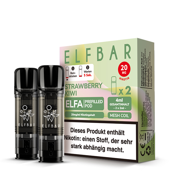 Elfa Pod Strawberry Kiwi 20mg 2 Stk