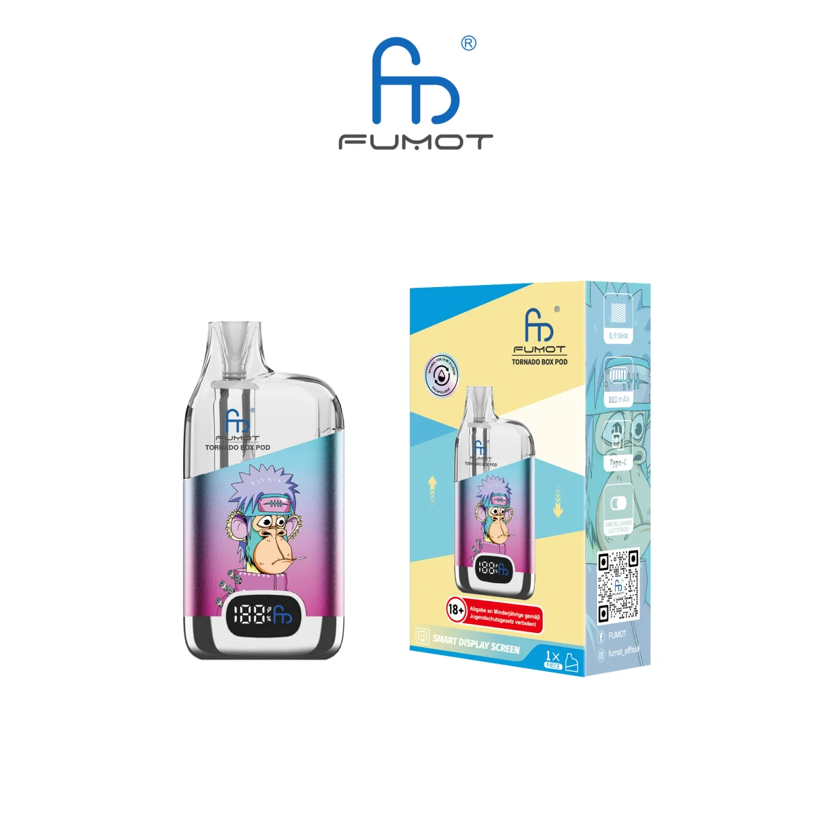 RandM Pod Box Starter Kit - blau pink