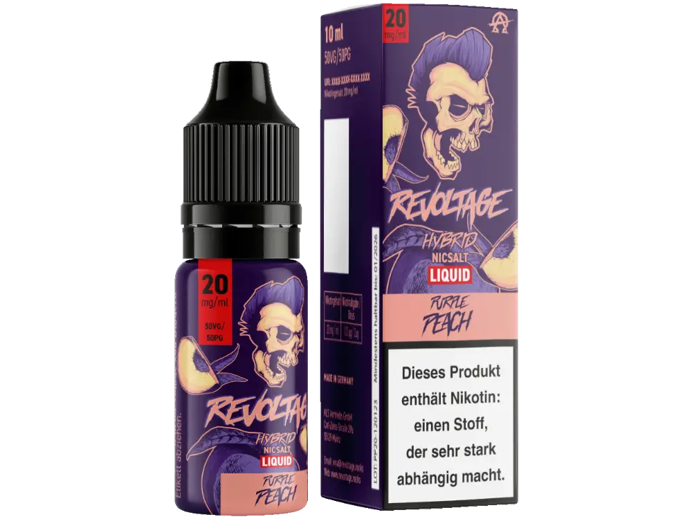 Revoltage Nikotinsalz Liquid 10ml Purple Peach 20mg