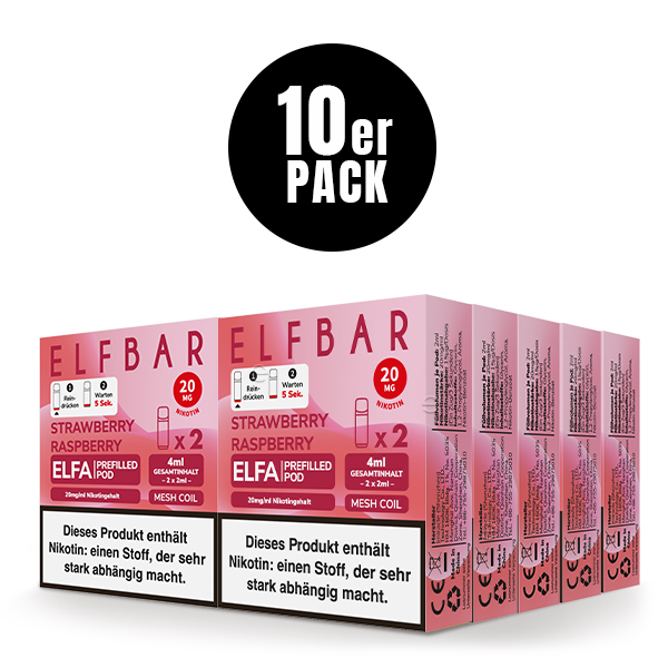 Elfa Pod Strawberry Raspberry 20mg 2 Stk