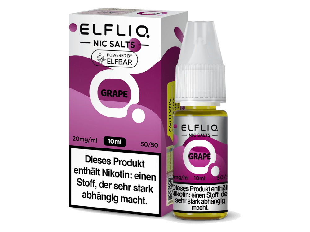 Elfliq Nikotinsalz Liquid 10ml - Grape 10mg