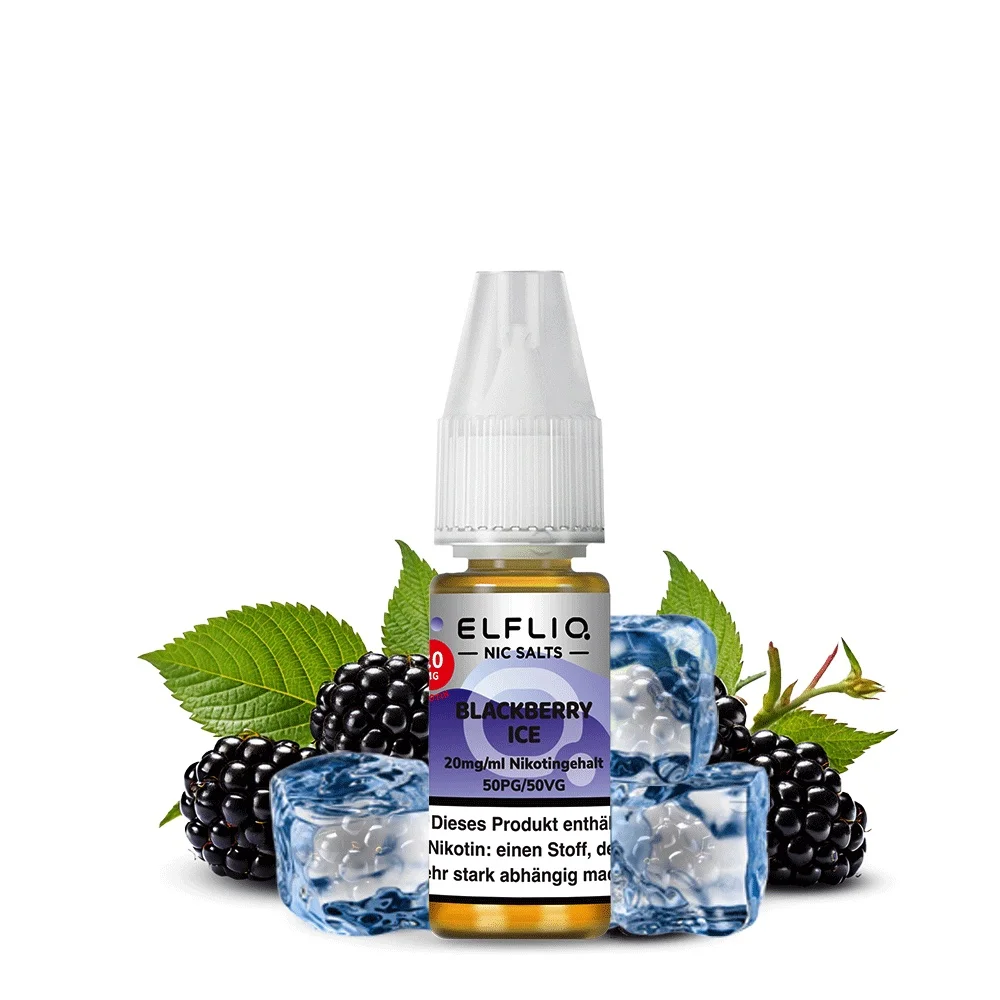 Elfliq Nikotinsalz Liquid 10ml - Blackberry Ice 20mg